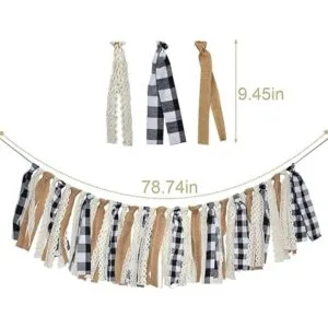 Rainlemon Bandera de cuadros de Buffalo a cuadros blanco y_2