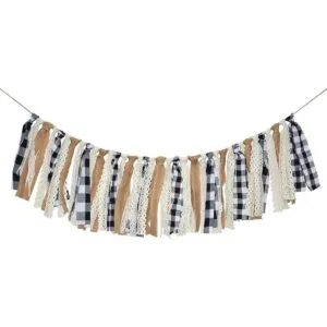 Rainlemon Bandera de cuadros de Buffalo a cuadros blanco y_1