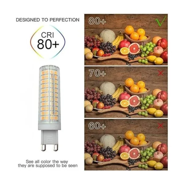 LXcom Bombilla LED G9 intensidad regulable 2 unidades_4