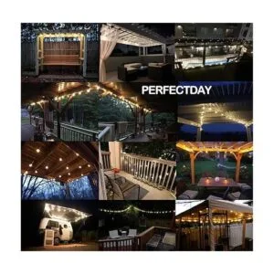 PERFECTDAY Tira de luces solares luces LED inastillables_2