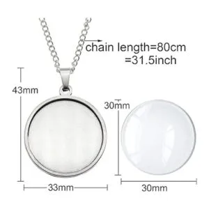 10 juegos de colgante de bandeja de bisel de acero_3