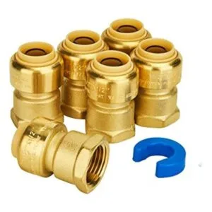 SUNGATOR Paquete de 6 adaptadores hembra conector recto_1