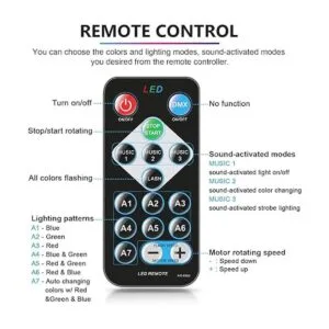 Paquete de 4 luces de fiesta activadas por sonido con_4