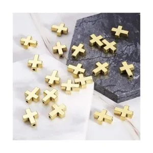 Beadthoven Colgante de cruz de aleación para bricolaje y_4