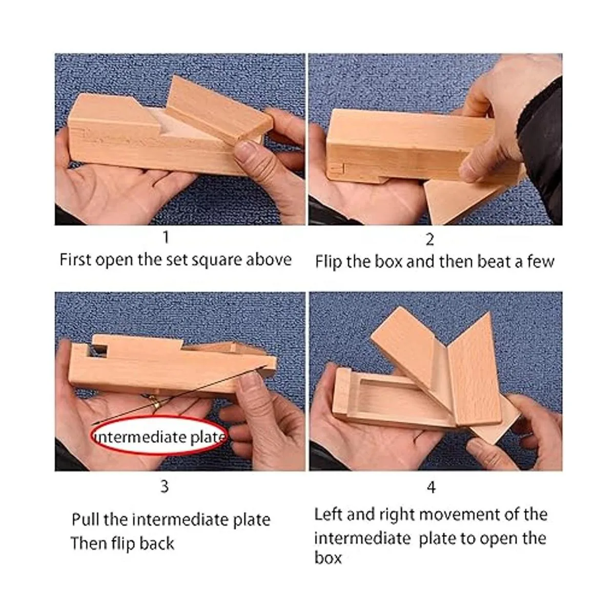 AHYUAN Juego de rompecabezas de madera con apertura_3