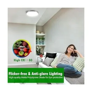 JACKYLED Lámpara de techo LED de 3 colores con