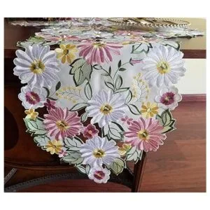 Camino de mesa de primavera de 13 x 34 pulgadas apliques_4