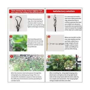 Byshun Kit para colgar luces al aire libre kit de_3