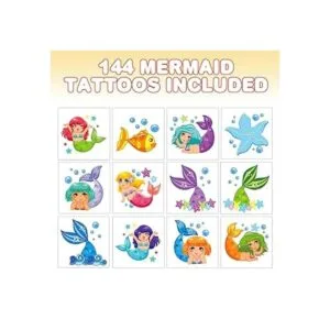 ArtCreativity Tatuajes temporales de sirena para niños_2
