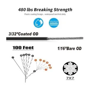 Byshun Kit para colgar luces al aire libre kit de_2