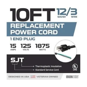 Cable de alimentación de repuesto de 12 AWG con extremo_2