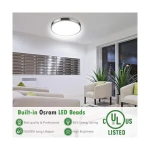 JACKYLED Lámpara de techo LED de 3 colores con