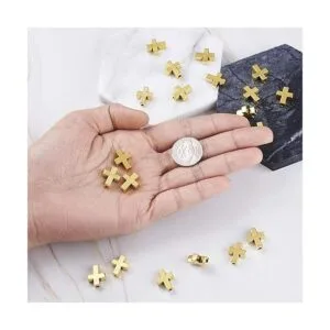 Beadthoven Colgante de cruz de aleación para bricolaje y_3