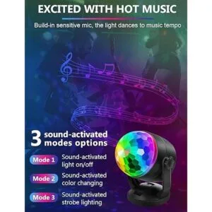 Paquete de 4 luces de fiesta activadas por sonido con_3