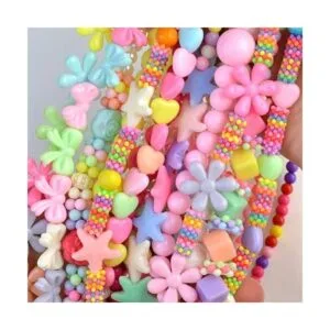 Obmwang Juego de 20 pulseras de princesa para niñas y niñas_3