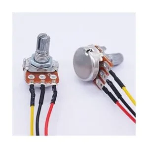 TWTADE Potenciómetro rotatorio lineal de 50 K ohmios WH148_4