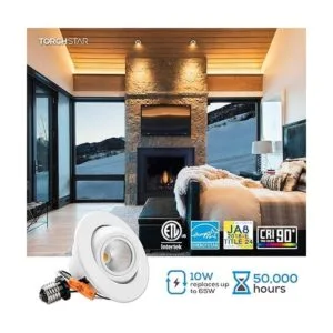TORCHSTAR 4 Inch LED Gimbal Recessed Light Adjustable CRI_2