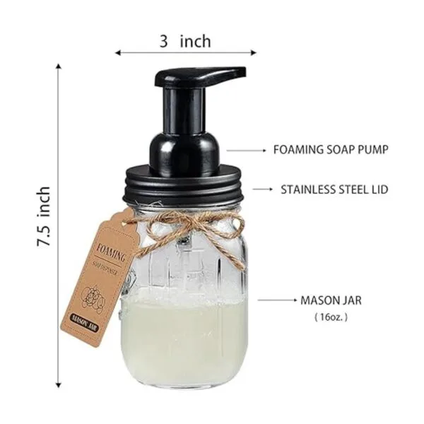 Juego de accesorios de baño Mason Jar paquete de 4