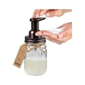 Mason Jar Bathroom Accessories Set4 Pack Foaming Soap