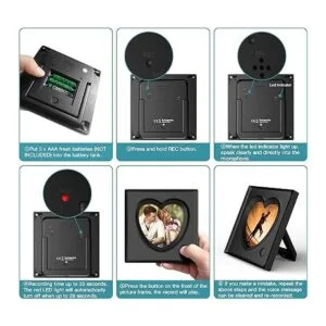 Marco de fotos personalizable con voz 20S marco de fotos