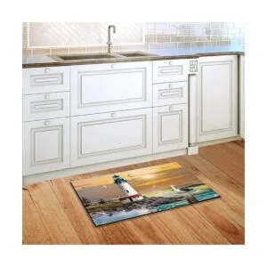 Felpudo de verano Sunset Lighthouse náutico para_3