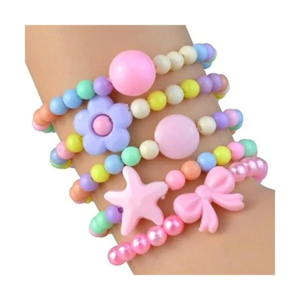 Obmwang Juego de 20 pulseras de princesa para niñas y niñas_4