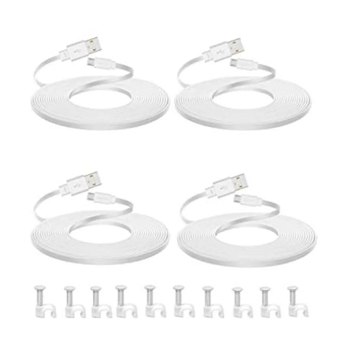 Paquete de 4 cables de extensión de alimentación_1