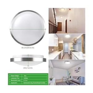 JACKYLED Lámpara de techo LED de 3 colores con