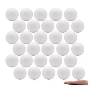 Crafare 40 bolas de espuma de poliestireno blancas de 3