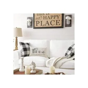 Meekio Farmhouse Fundas de cojín con cita en inglés_5