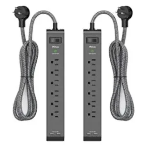 Paquete de 2 tiras de alimentación protectoras contra_1