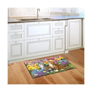 Garden Kittens Tapete de primavera floral para interiores_3