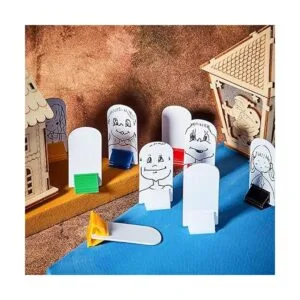 Juego de 12 soportes para tarjetas de juego multicolor