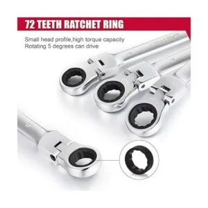 Eastvolt EVHT1201 Juego de llaves de trinquete de cabeza