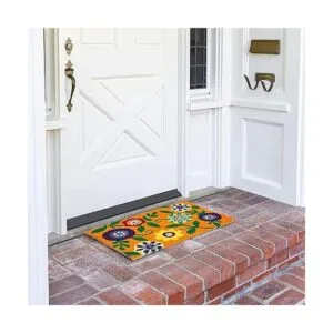 Felpudo de bienvenida antideslizante de fibra natural
