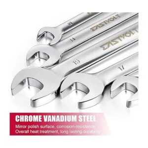 Eastvolt EVHT1201 Juego de llaves de trinquete de cabeza