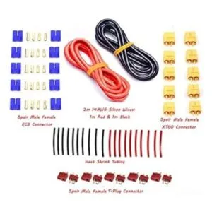 FPVDrone Deans TPlug EC3 XT60 Adaptadores de conector_2