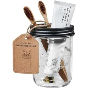 Juego de accesorios de baño Mason Jar paquete de 4