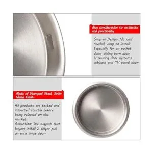 6 tiradores de dedo para puerta de armario níquel_2