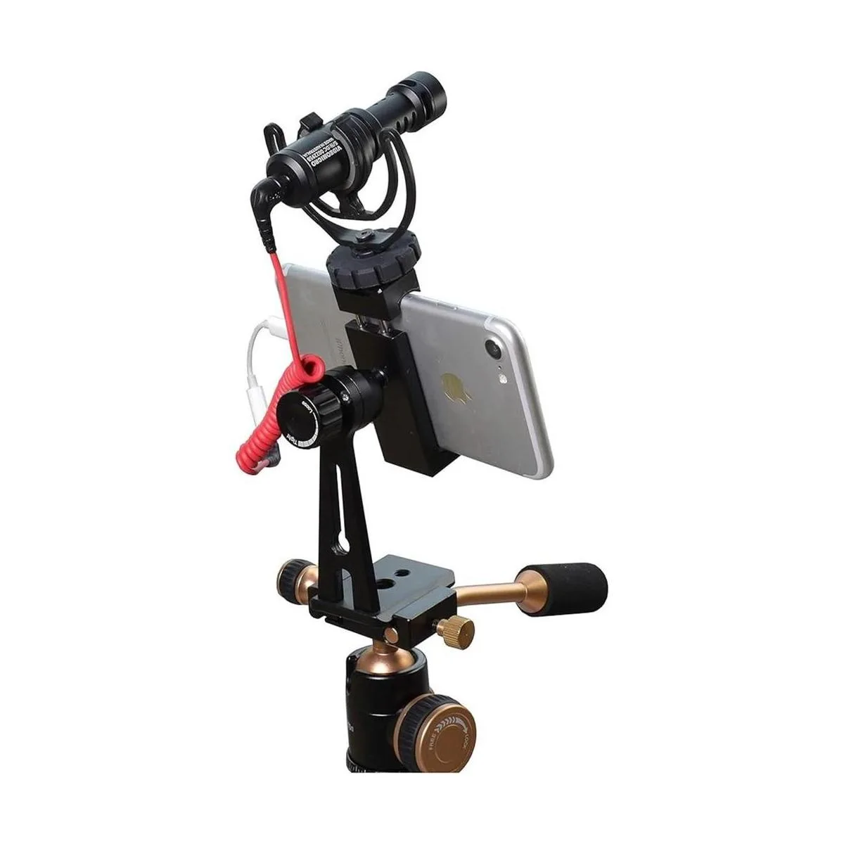 Riqiorod Adaptador de trípode para teléfono móvil con_3