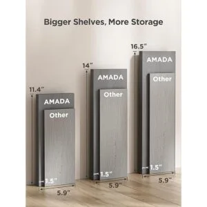 AMADA HOMEFURNISHING Juego de 3 estantes flotantes para_5