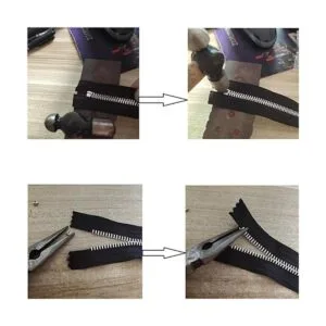 Kit de reparación de cremallera de metal de 10 sets de_3