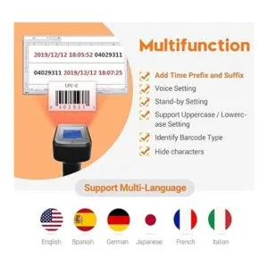 Tera 1D Escáner de códigos de barras inalámbrico con_4