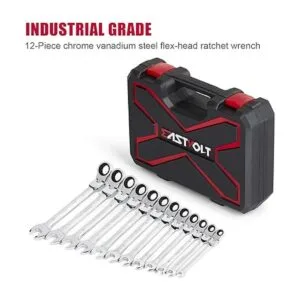 Eastvolt EVHT1201 Juego de llaves de trinquete de cabeza