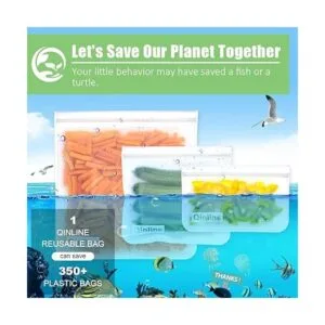 Bolsas de almacenamiento reutilizables 10 unidades sin