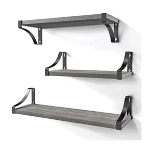 AMADA HOMEFURNISHING Juego de 3 estantes flotantes para_1