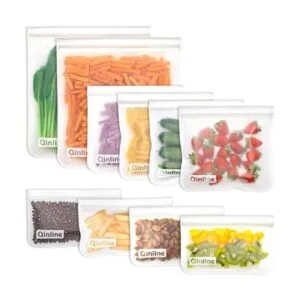 Bolsas de almacenamiento reutilizables 10 unidades sin