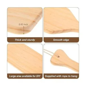 Paleta de madera sin terminar de 15 pulgadas hecha de