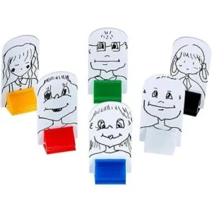 Juego de 12 soportes para tarjetas de juego multicolor