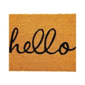Hello Coco Felpudo de coco para patio tapete de